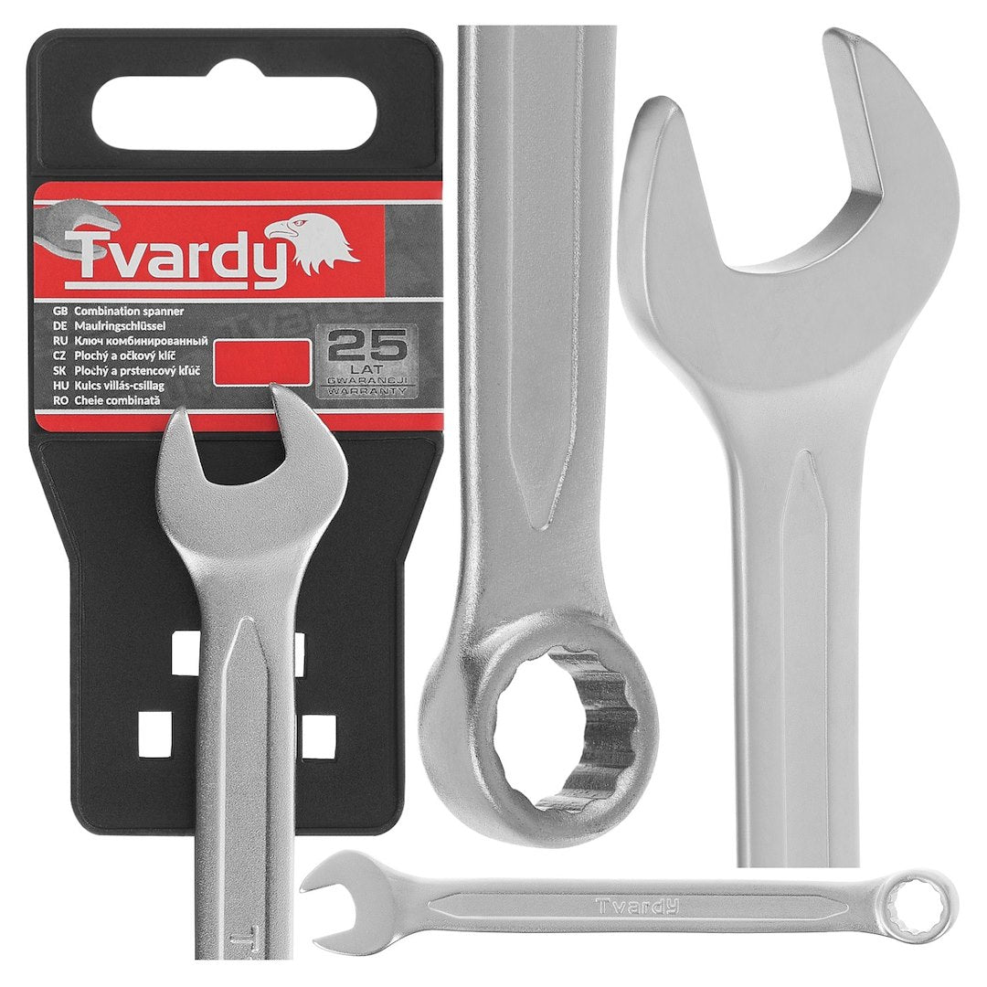 Combination spanner, satin, CRV, cold stamped 10mm