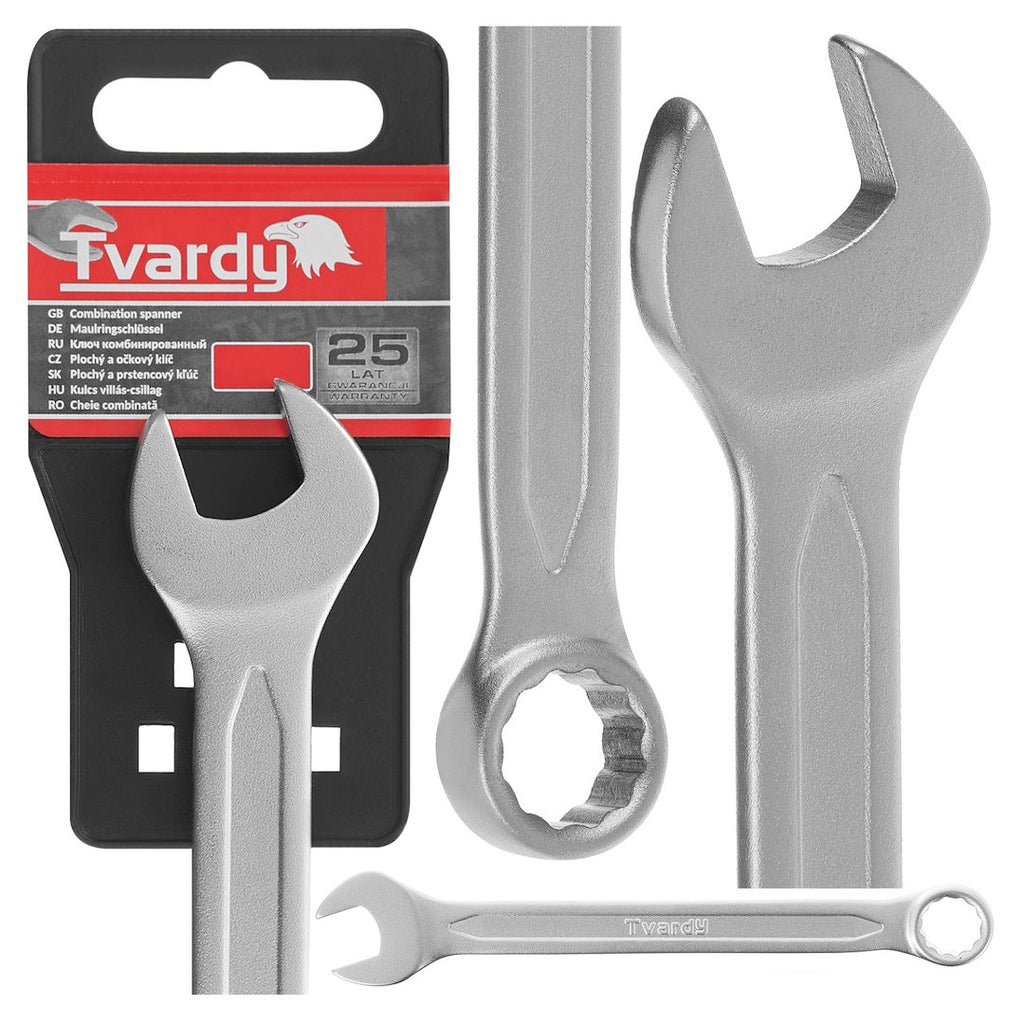 Combination spanner, satin, CRV, cold stamped 13mm