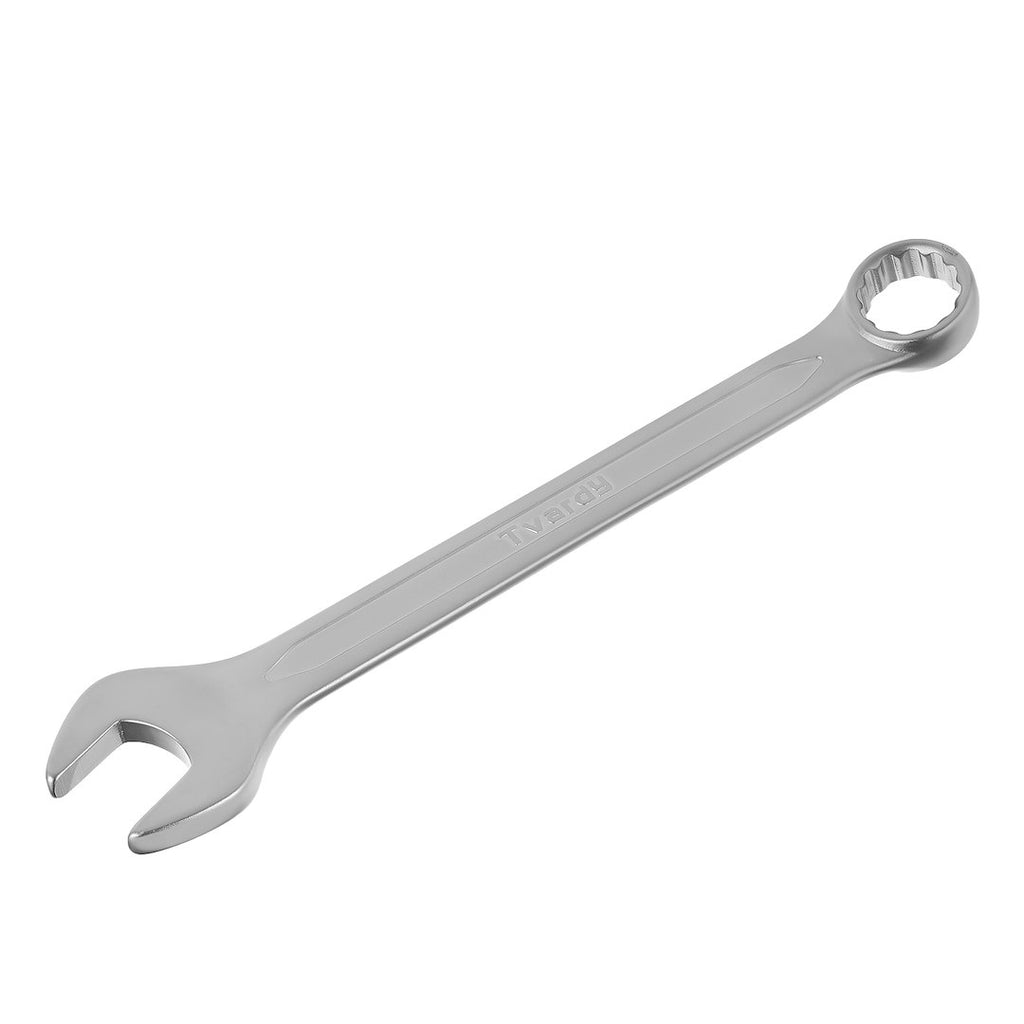 Combination spanner, satin, CRV, cold-stamped, 19 mm