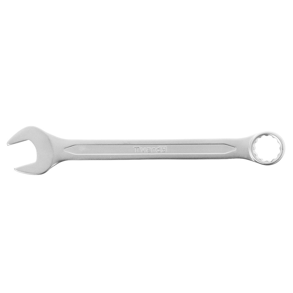 Combination spanner, satin, CRV, cold-stamped, 19 mm