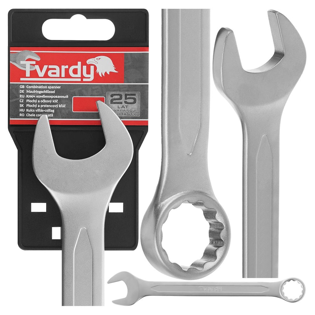 Combination Spanner Satin CRV Cold Stamped DIN3113A , size 6 - 50 mm