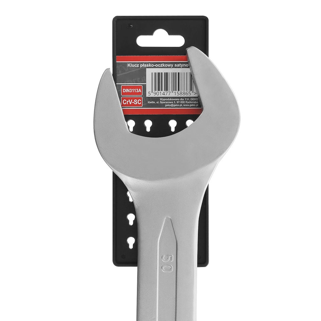 Combination spanner, satin, CRV, cold stamped, 41 mm