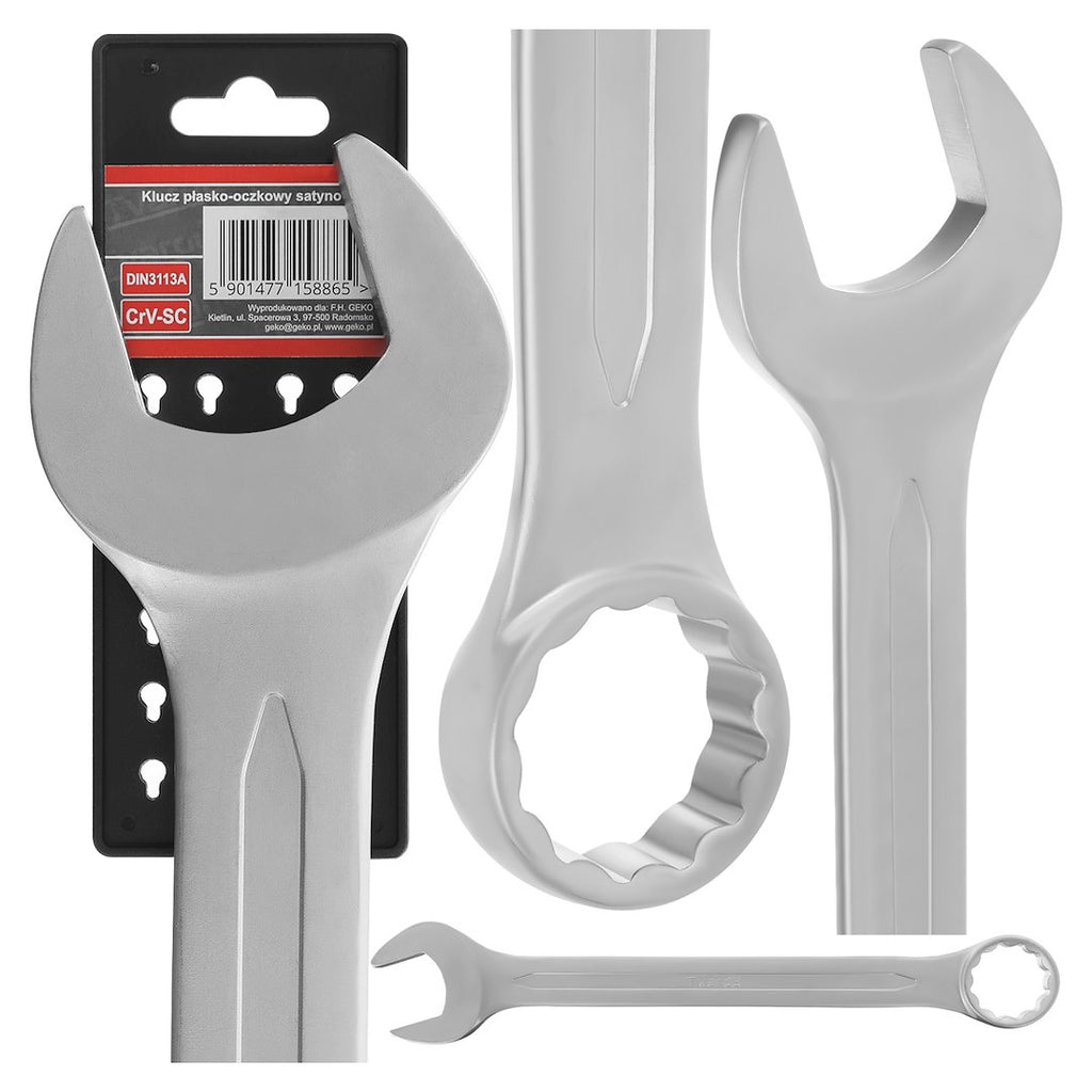 Combination Spanner, Satin, CRV, Cold Stamped, 46 mm