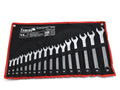 17 pcs Combination spanner set 8-32mm, satin, CRV, cold stamped