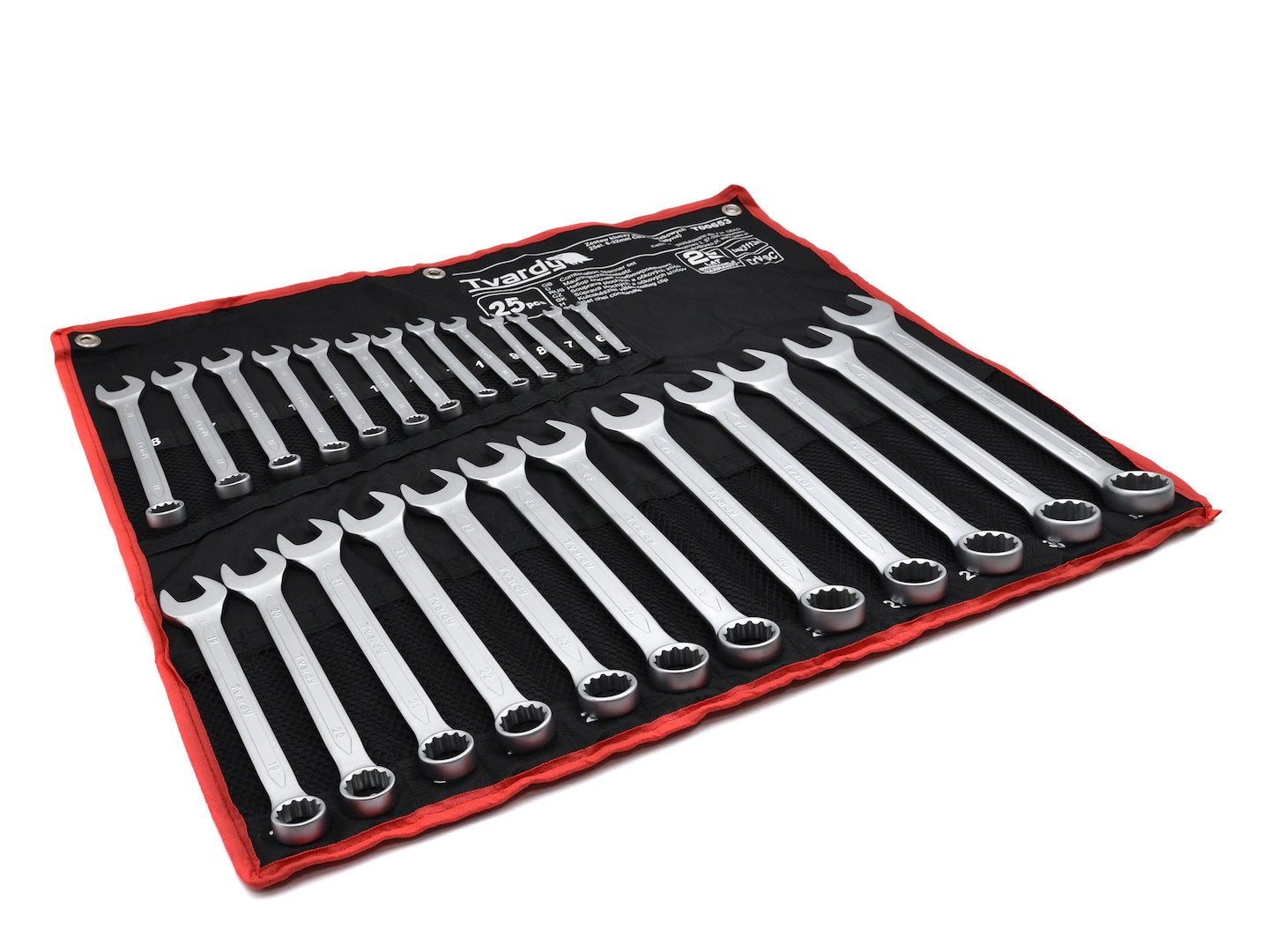 25pcs Combination Spanner Set 6-32mm, Satin, CRV, Cold Stamped