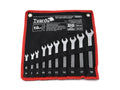 10 pcs Combination spanner set 6-19mm, satin, CRV, cold-stamped
