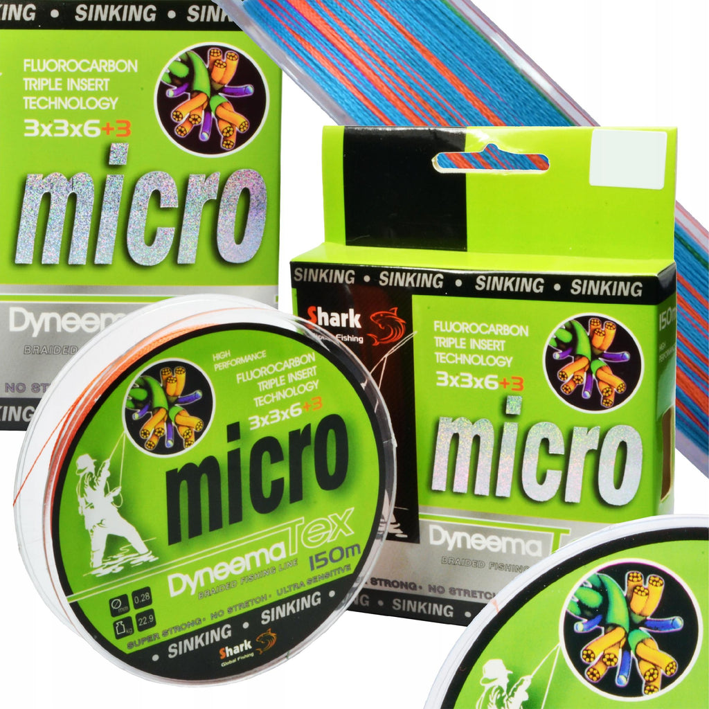 Dyneema TEX Multi-Color Braided Line 150m 0.28mm