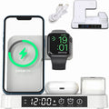 Wireless Charging Station 4-in-1 15W QI with Night Lamp White