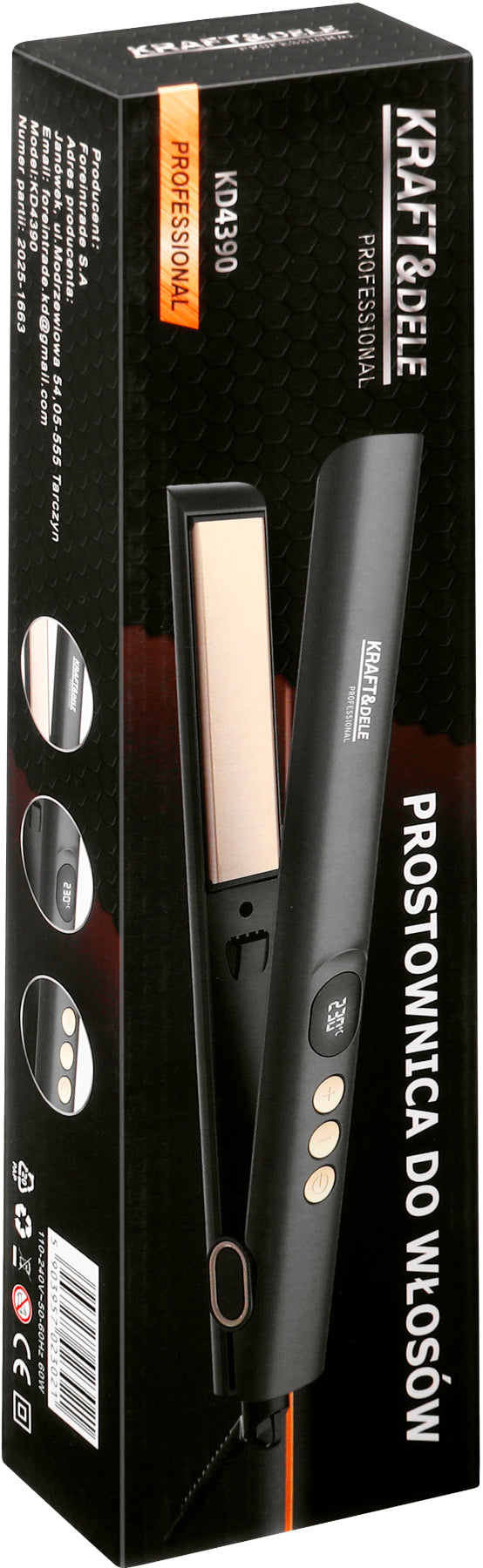 60W Hair Straightener KD4390