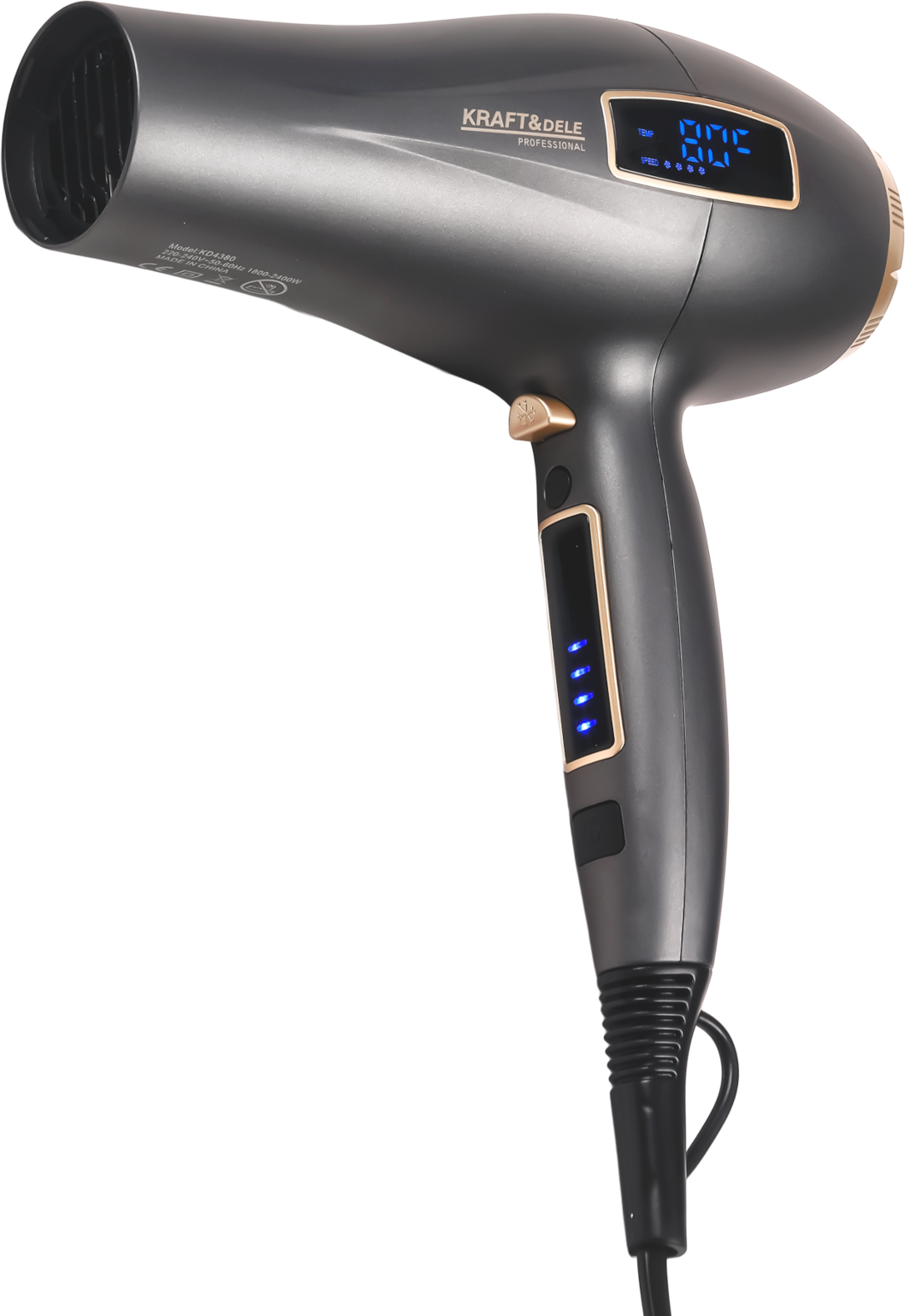 Hair dryer 1800–2400W + attachments KD4380
