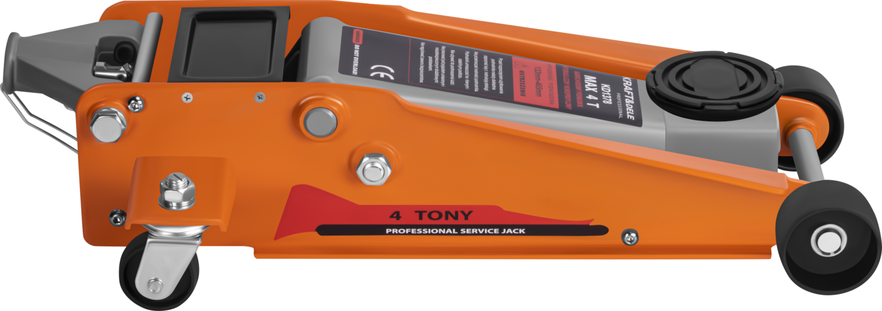 Low-profile car jack 4T KD1378