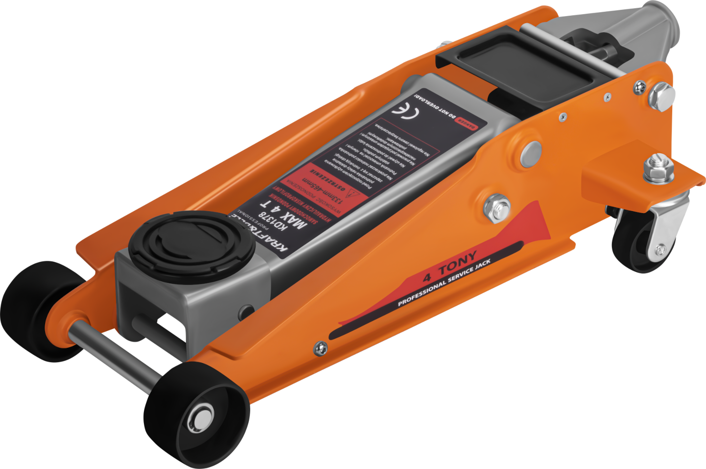 Low-profile car jack 4T KD1378