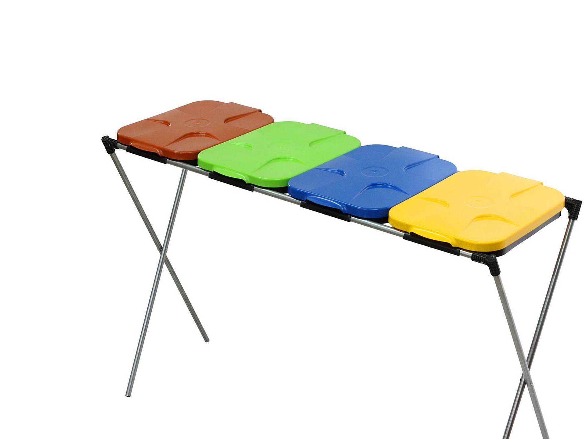 Basket rack for 4 segregated garbage bags