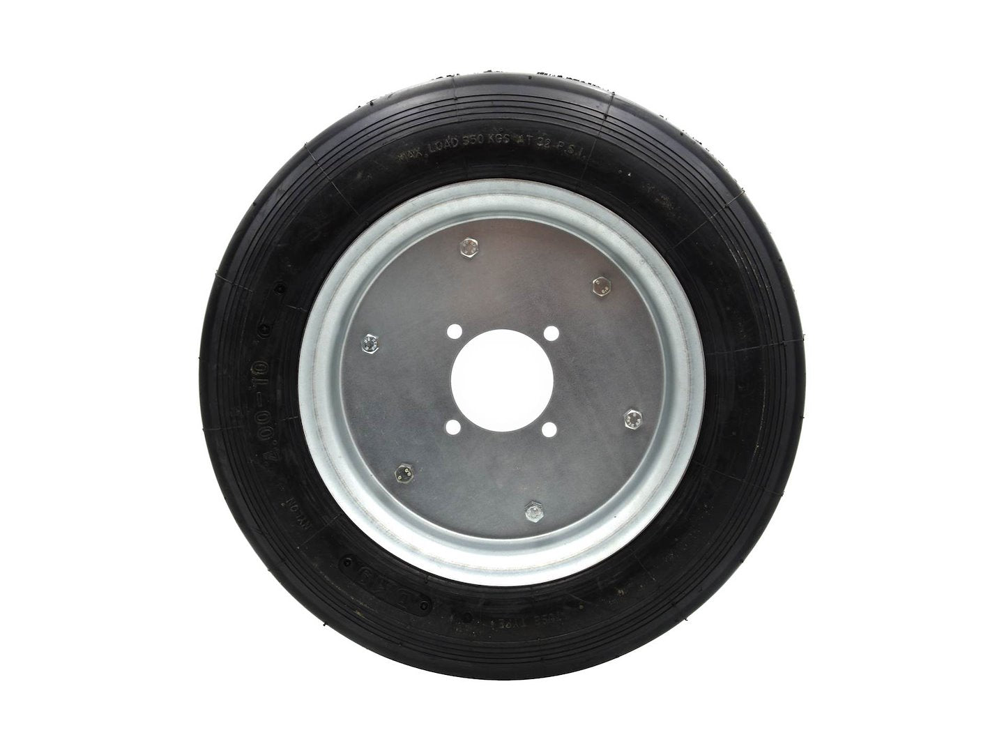 Pneumatic wheel with tube 4.00-10