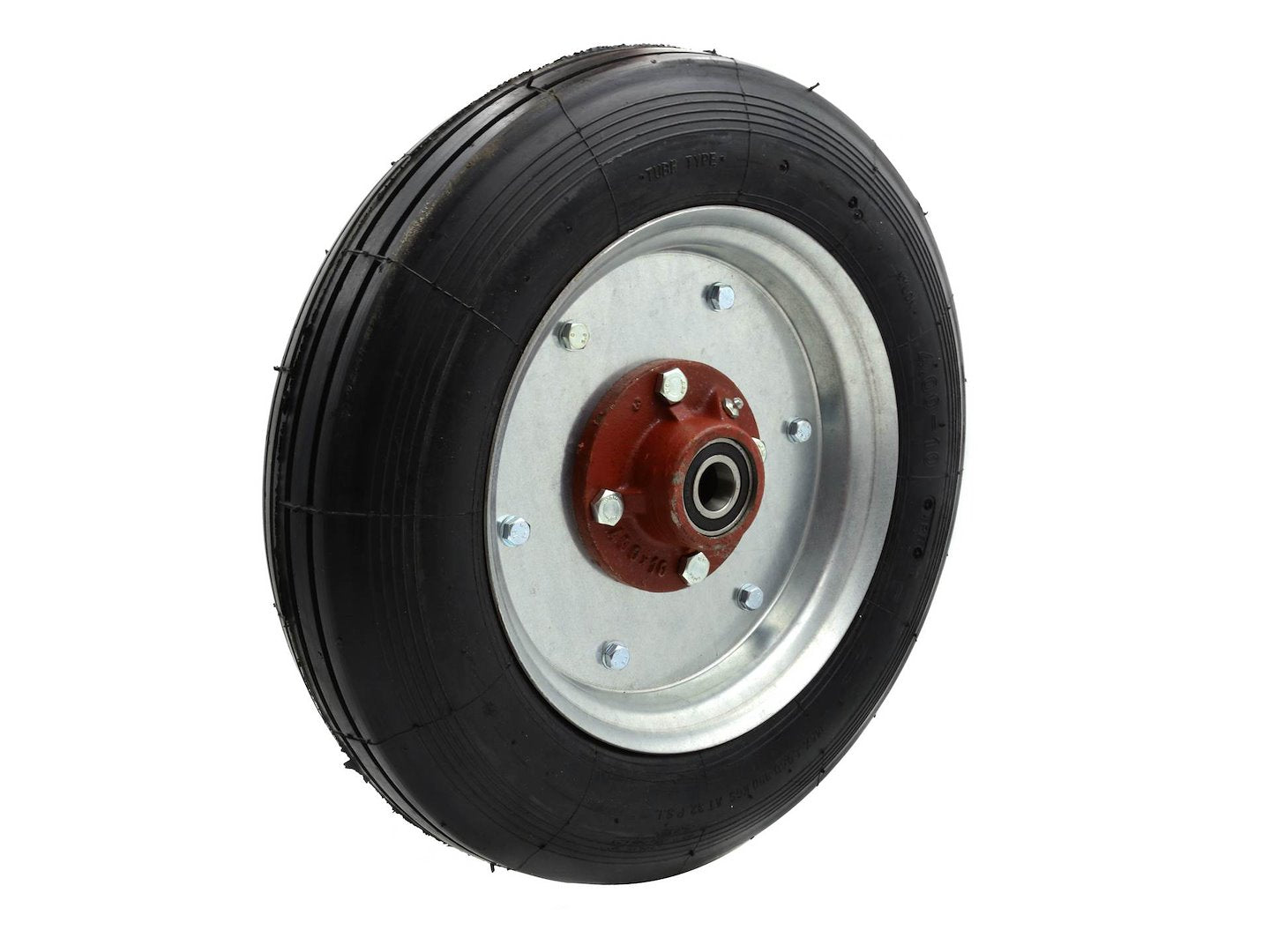 Pneumatic wheel with tube 4.00-10 and hub