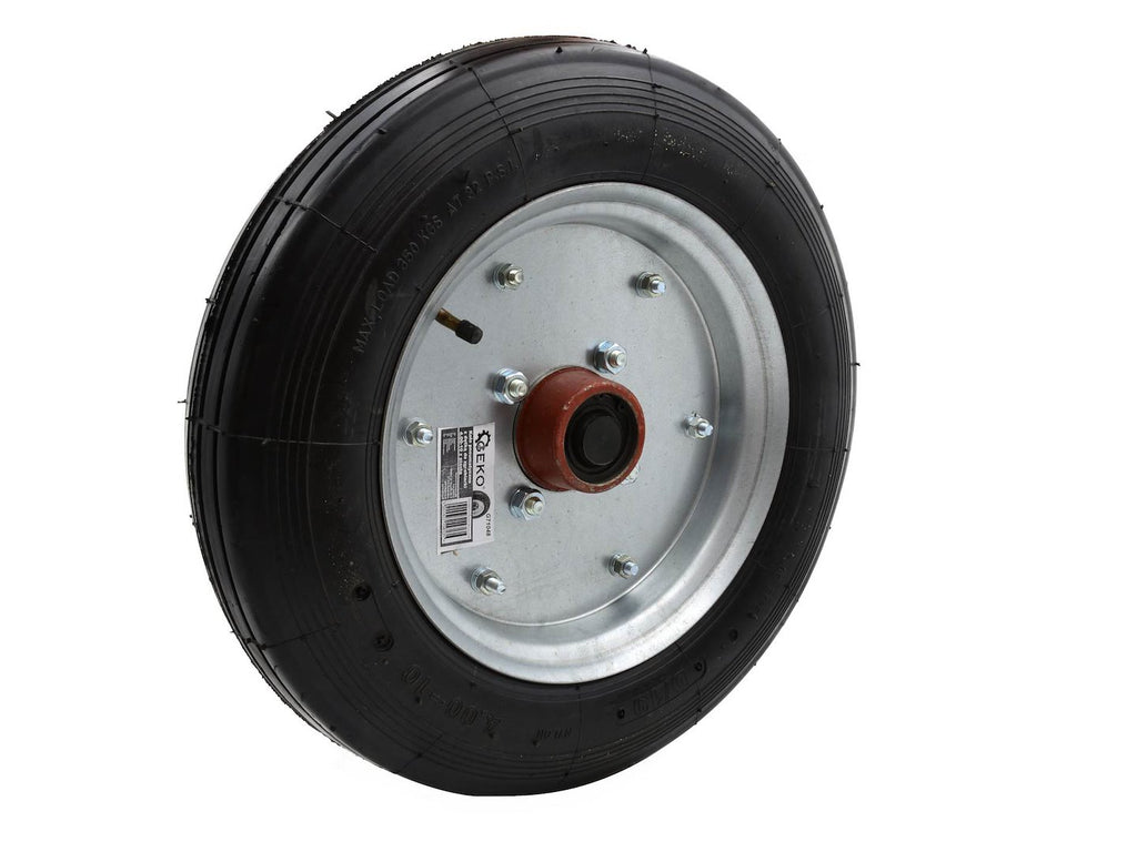 Pneumatic wheel with tube 4.00-10 and hub