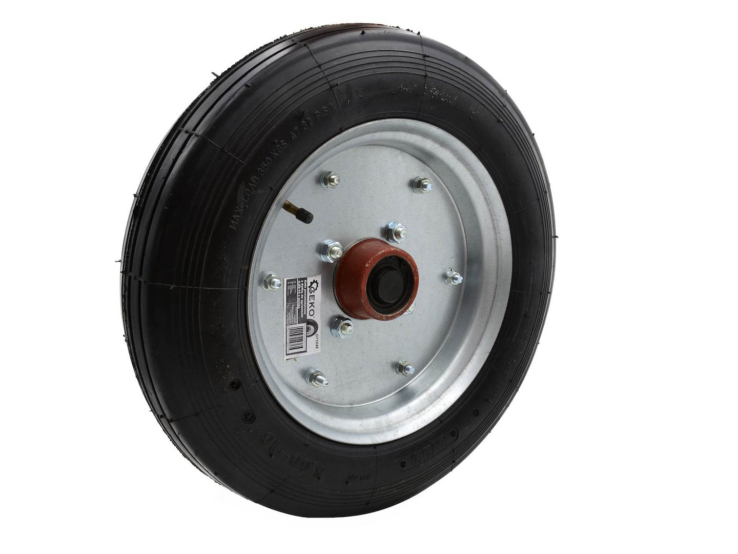 Pneumatic wheel with tube 4.00-10 and hub