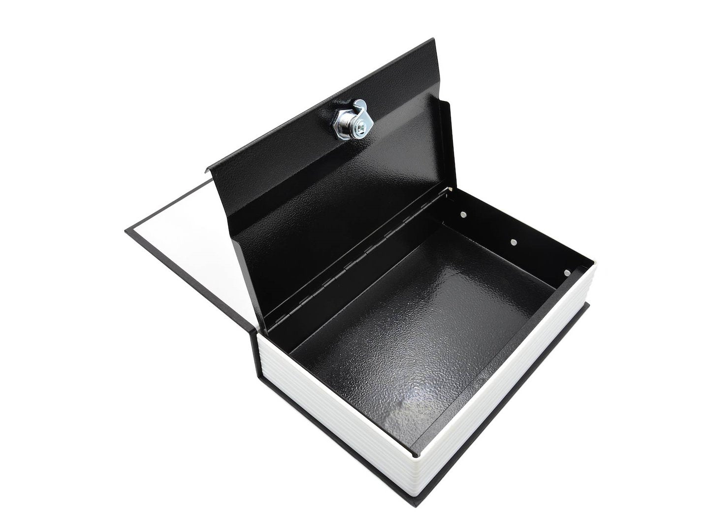 Metal book-style cash box 240 x 155 x 55 mm with key