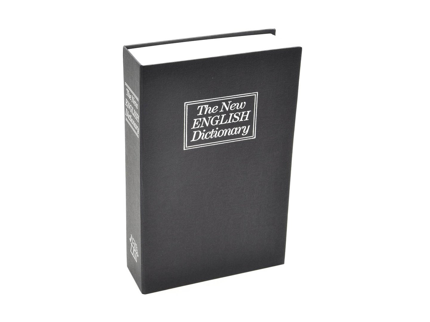 Metal book-style cash box 240 x 155 x 55 mm with key