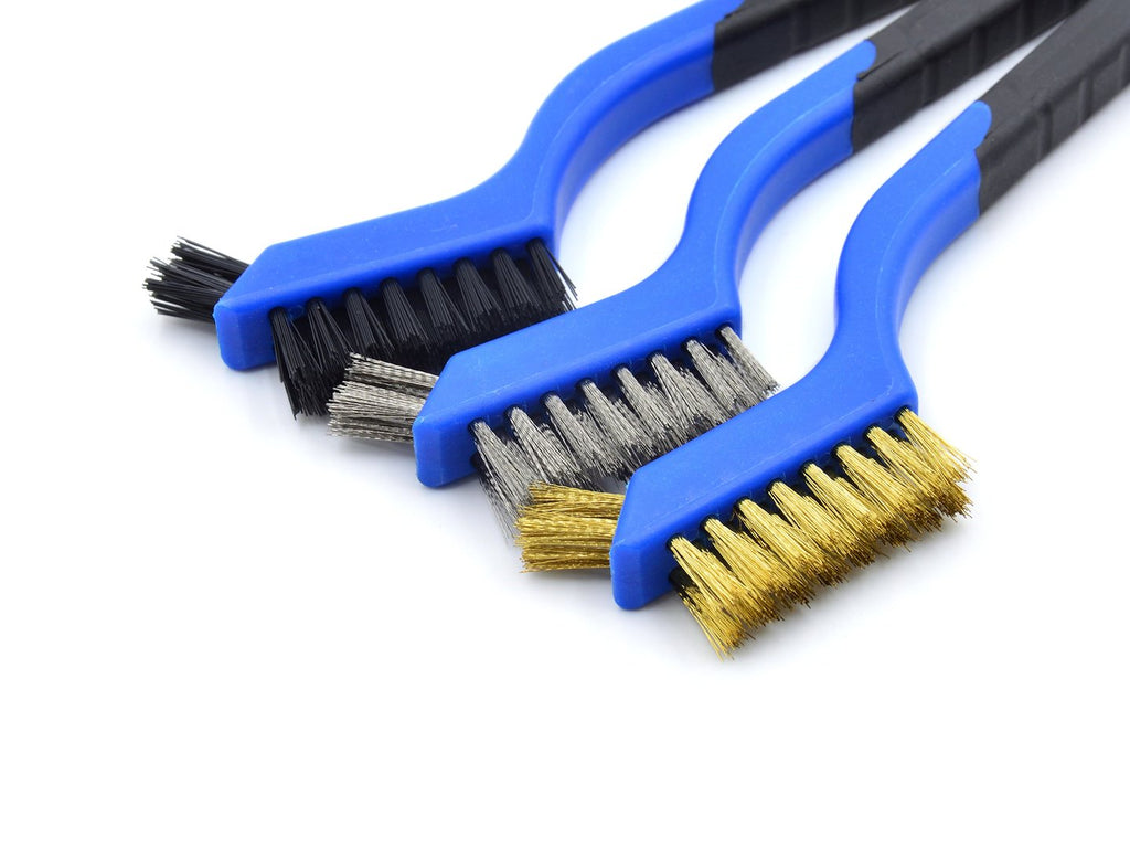 3 pcs Mini Wire Brush Set 180 mm GEKO
