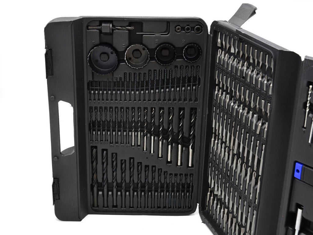 216-piece set of accessories, bits and drills
