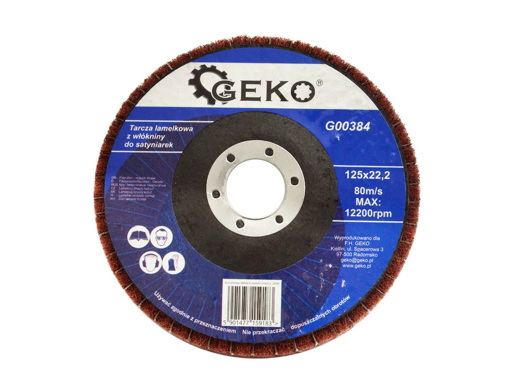 Non-Woven Nylon Flap Satin Polishing Disc 125 x 22.23 mm – Pack of 10