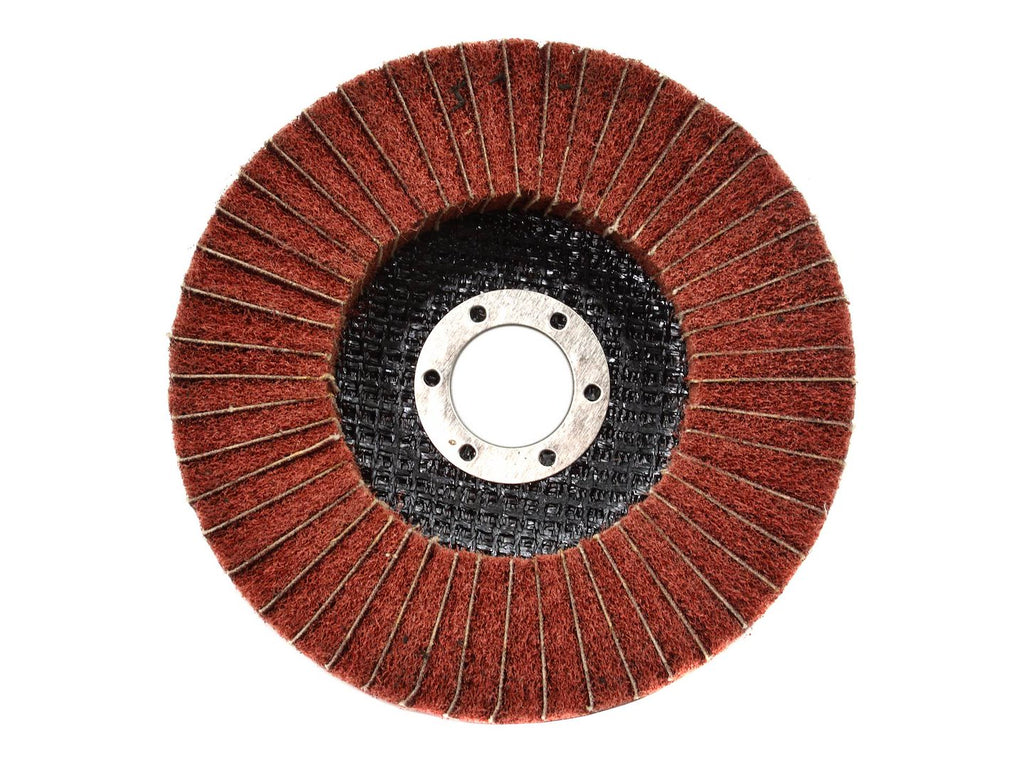 Non-Woven Nylon Flap Satin Polishing Disc 125 x 22.23 mm – Pack of 10