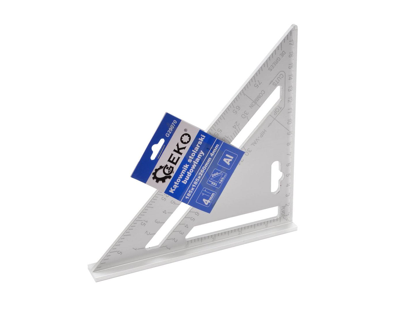 Carpenter's angle 4mm 185x185x260mm