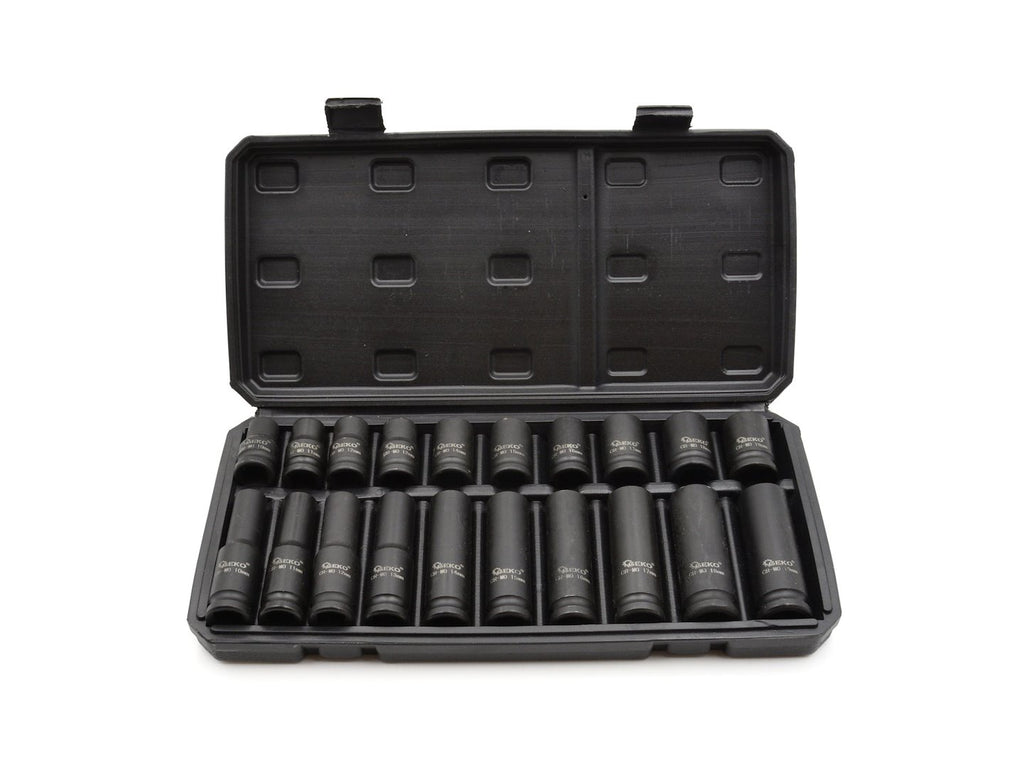 Impact sockets 1/2" 10-19 mm long and short