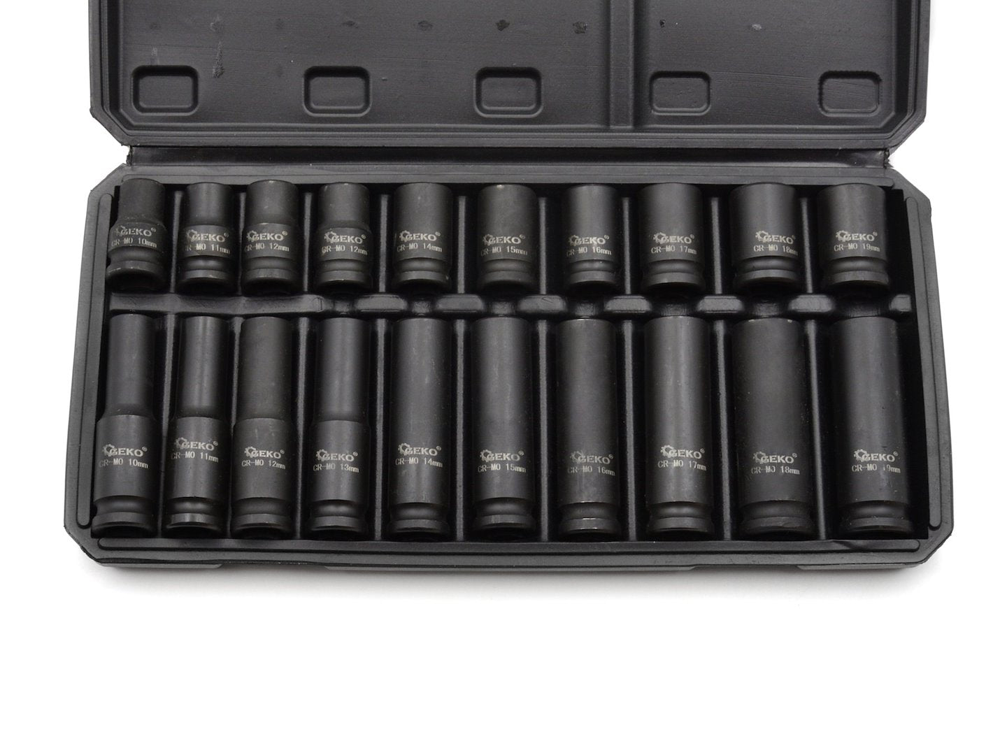 Impact sockets 1/2" 10-19 mm long and short
