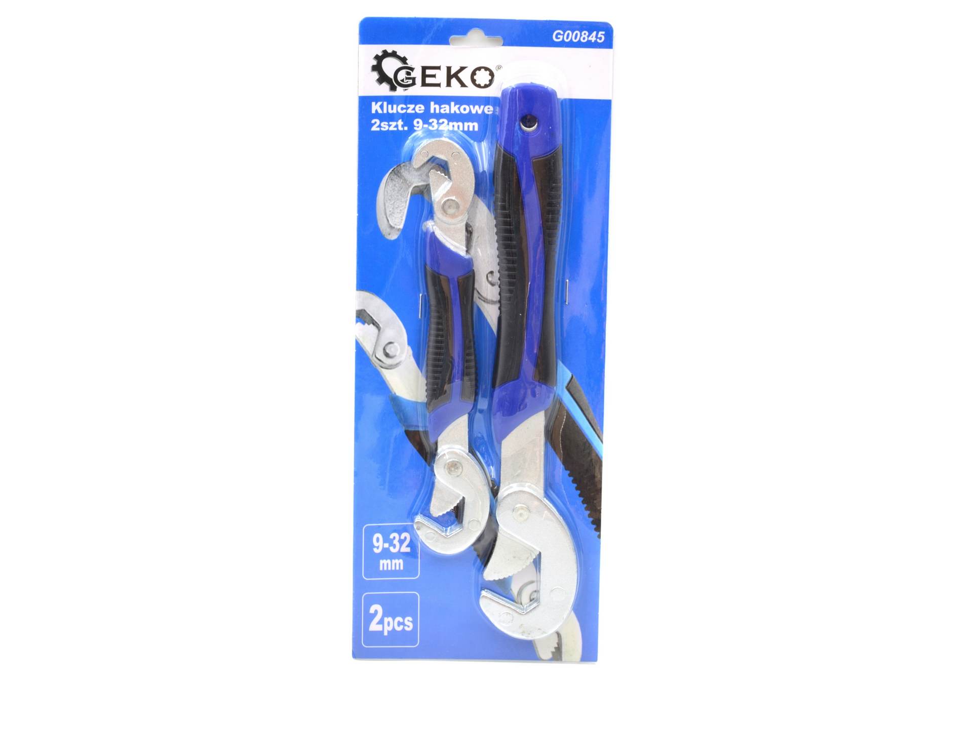 Hook wrenches, 2 pcs, 9-32 mm