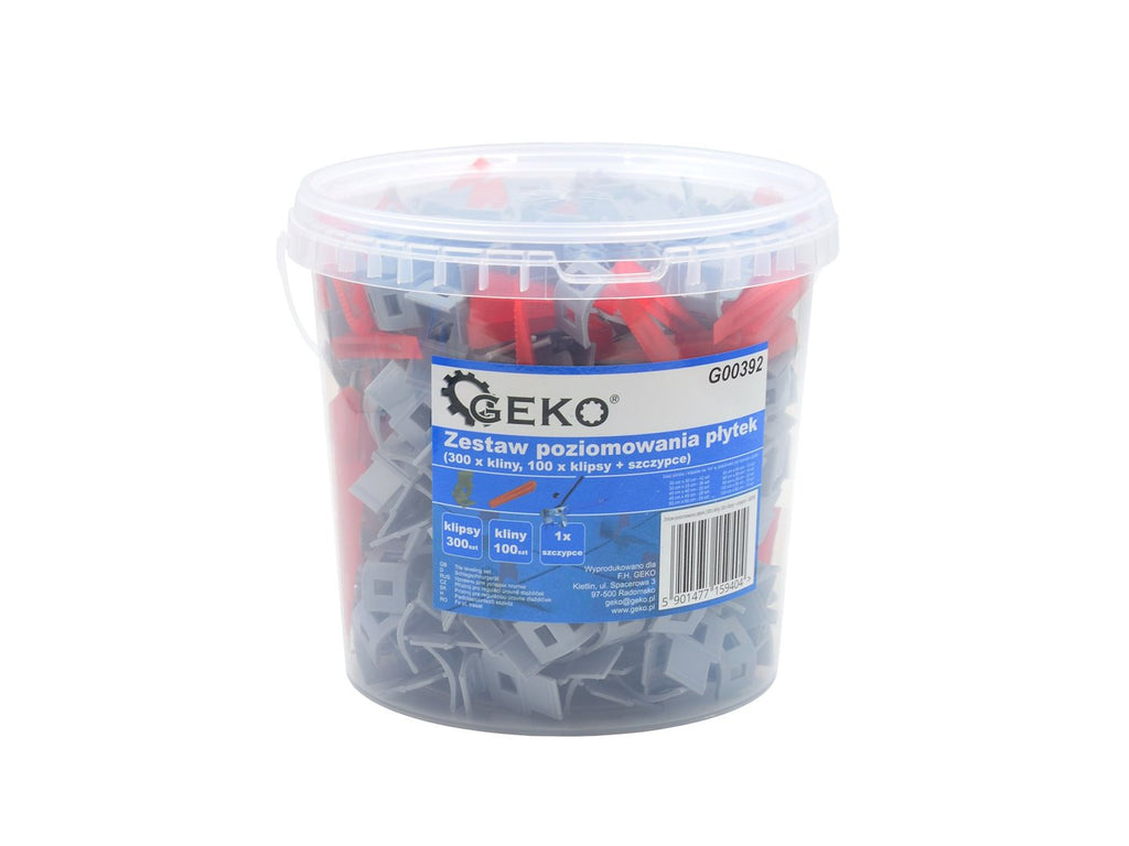 Tile Leveling System Tools (300 x Clips, 100 x Wedges, 1 x Pliers)