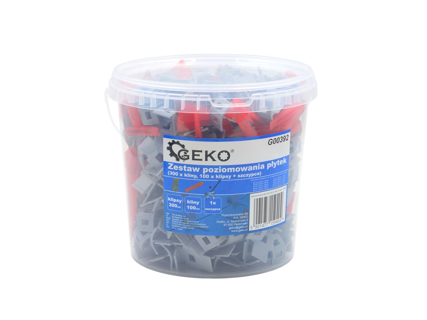 Tile Leveling System Tools (300 x Clips, 100 x Wedges, 1 x Pliers)