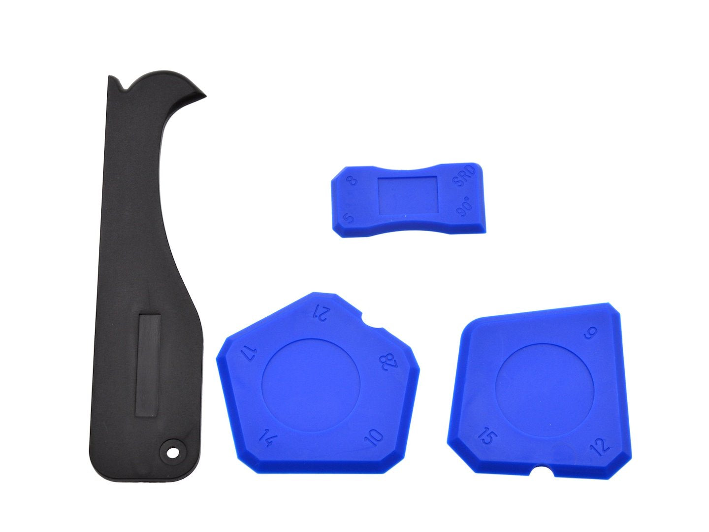 Silicone trowels with cutter, 4 pcs