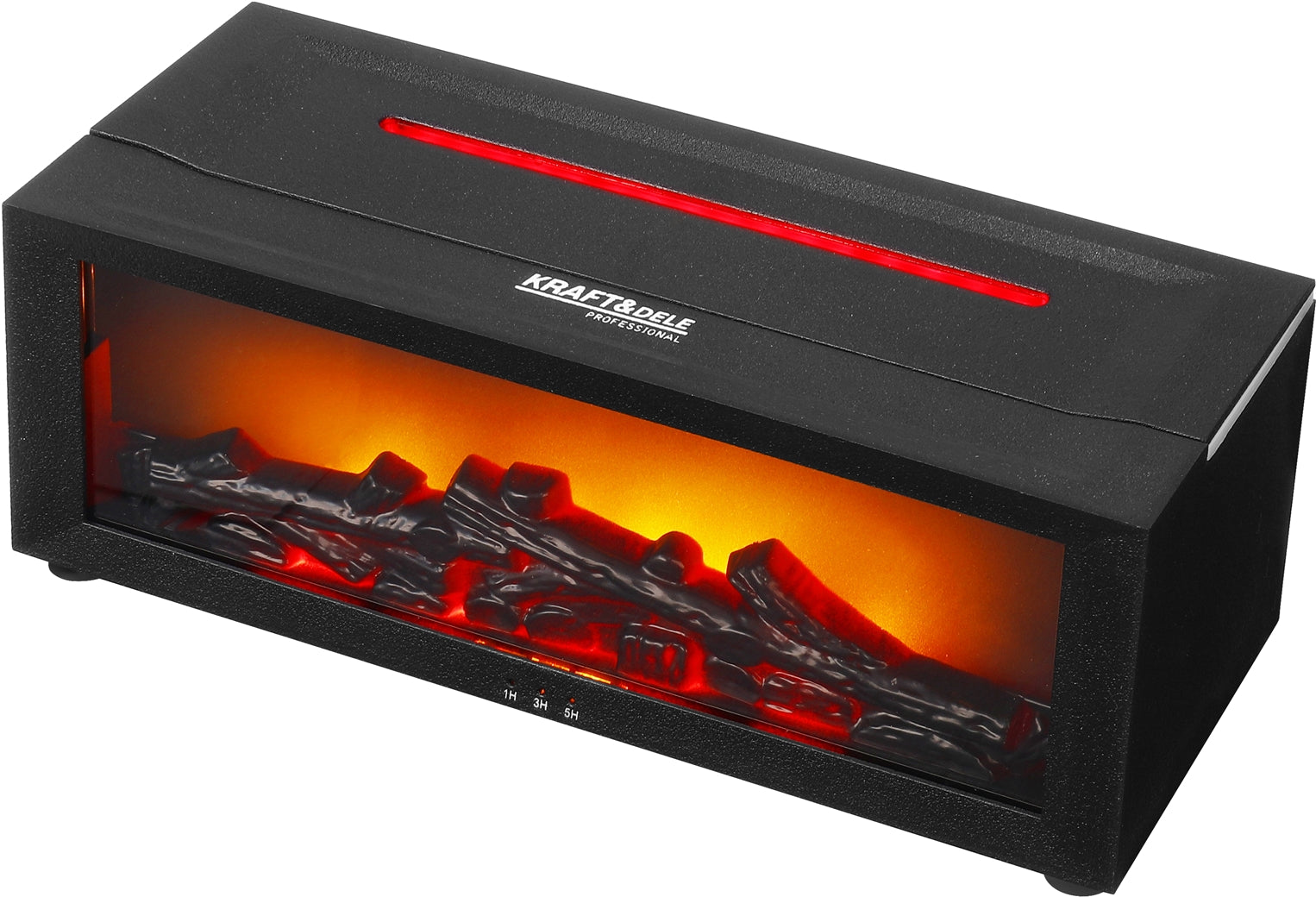 Air humidifier ionizer with LED fireplace effect KD4355