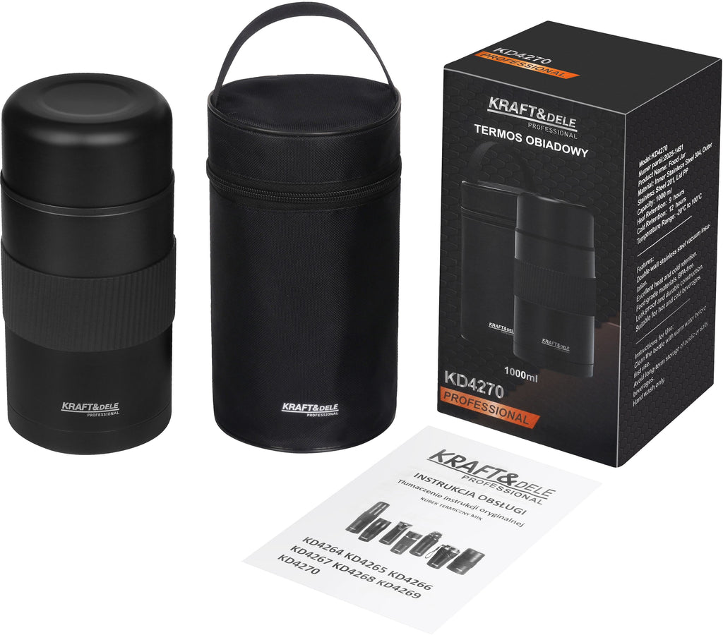 1L lunch thermos + cover KD4270