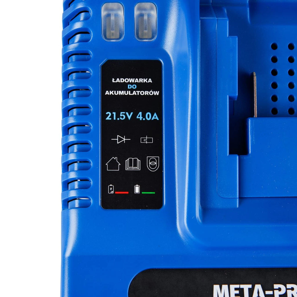 META-PRO Kiire akulaadija 21.5V 4A – Li-Ion elektritööriista laadija