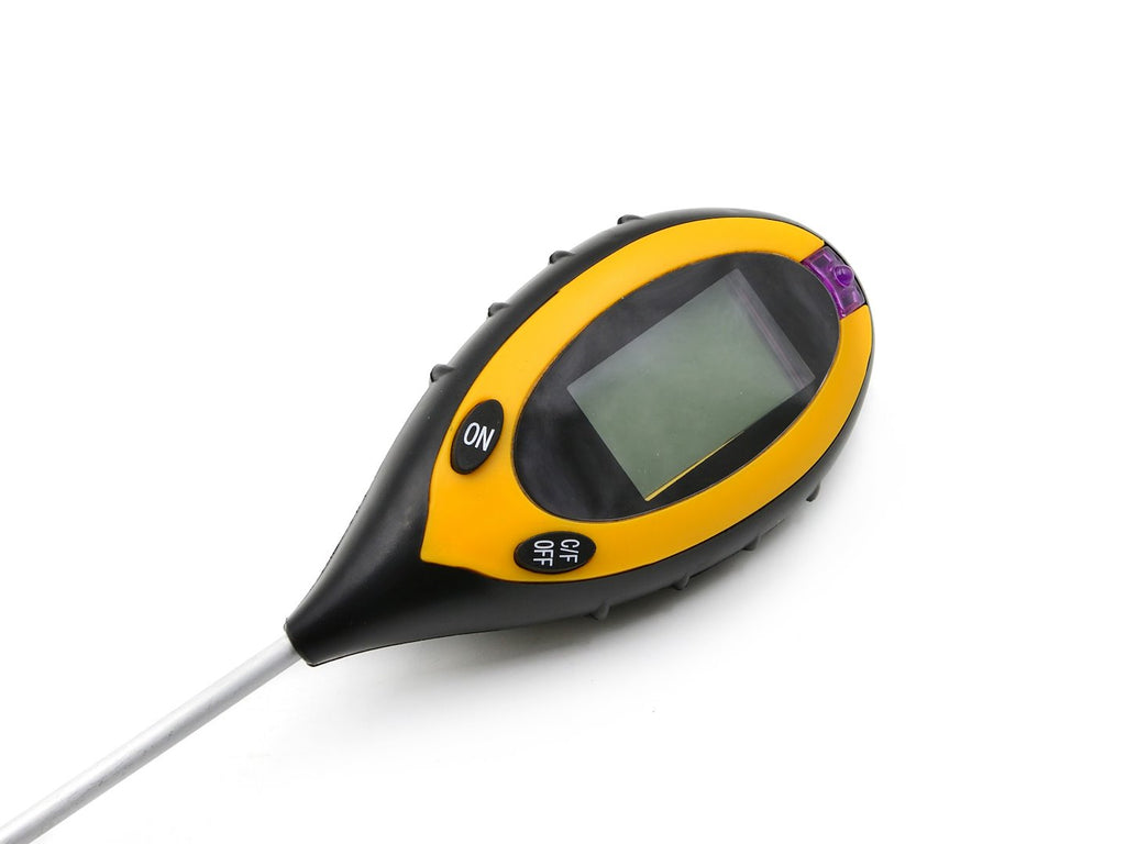 pH meter, lux meter, thermometer and humidity measuring instrument