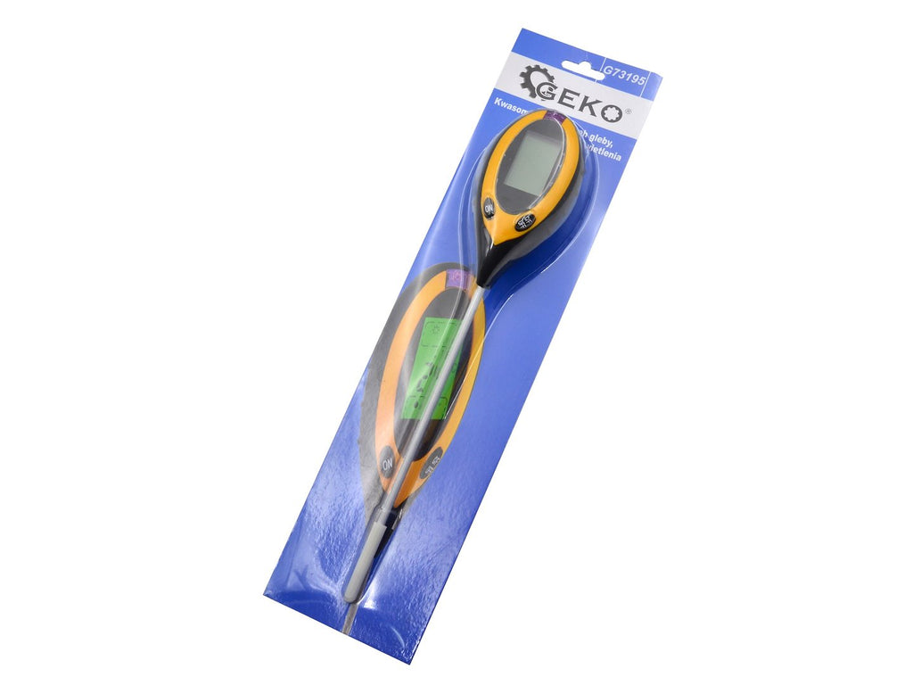 pH meter, lux meter, thermometer and humidity measuring instrument
