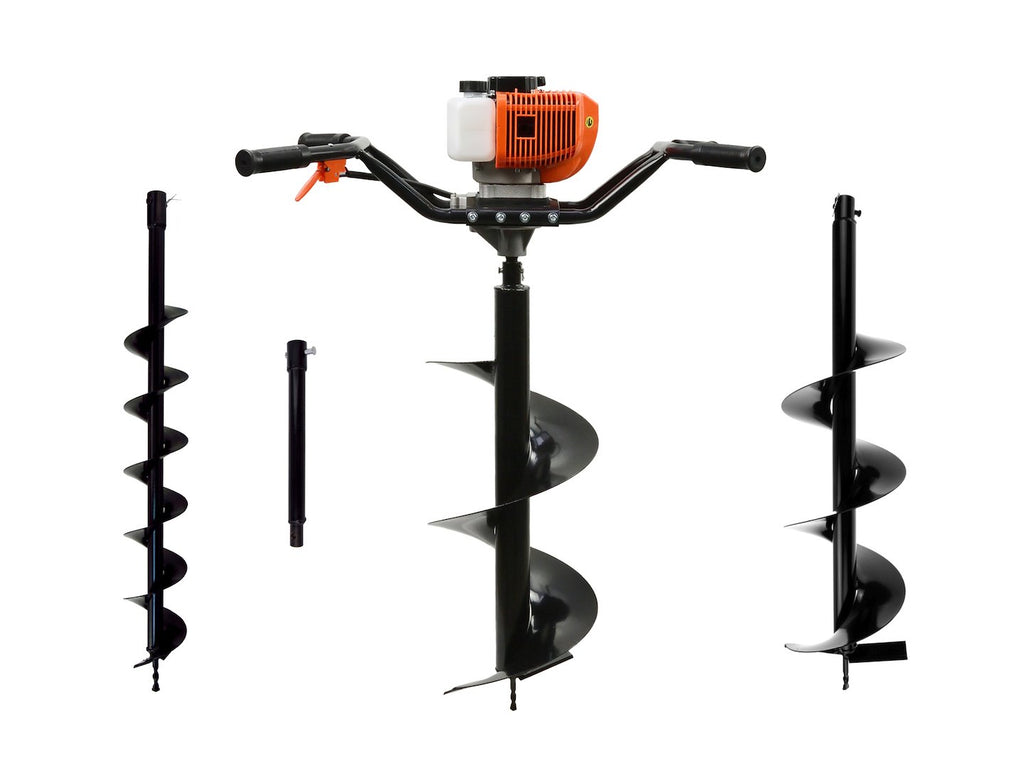Earth Auger (2 people) + drills (10cm, 20cm, 30cm) + adaptor 50cm