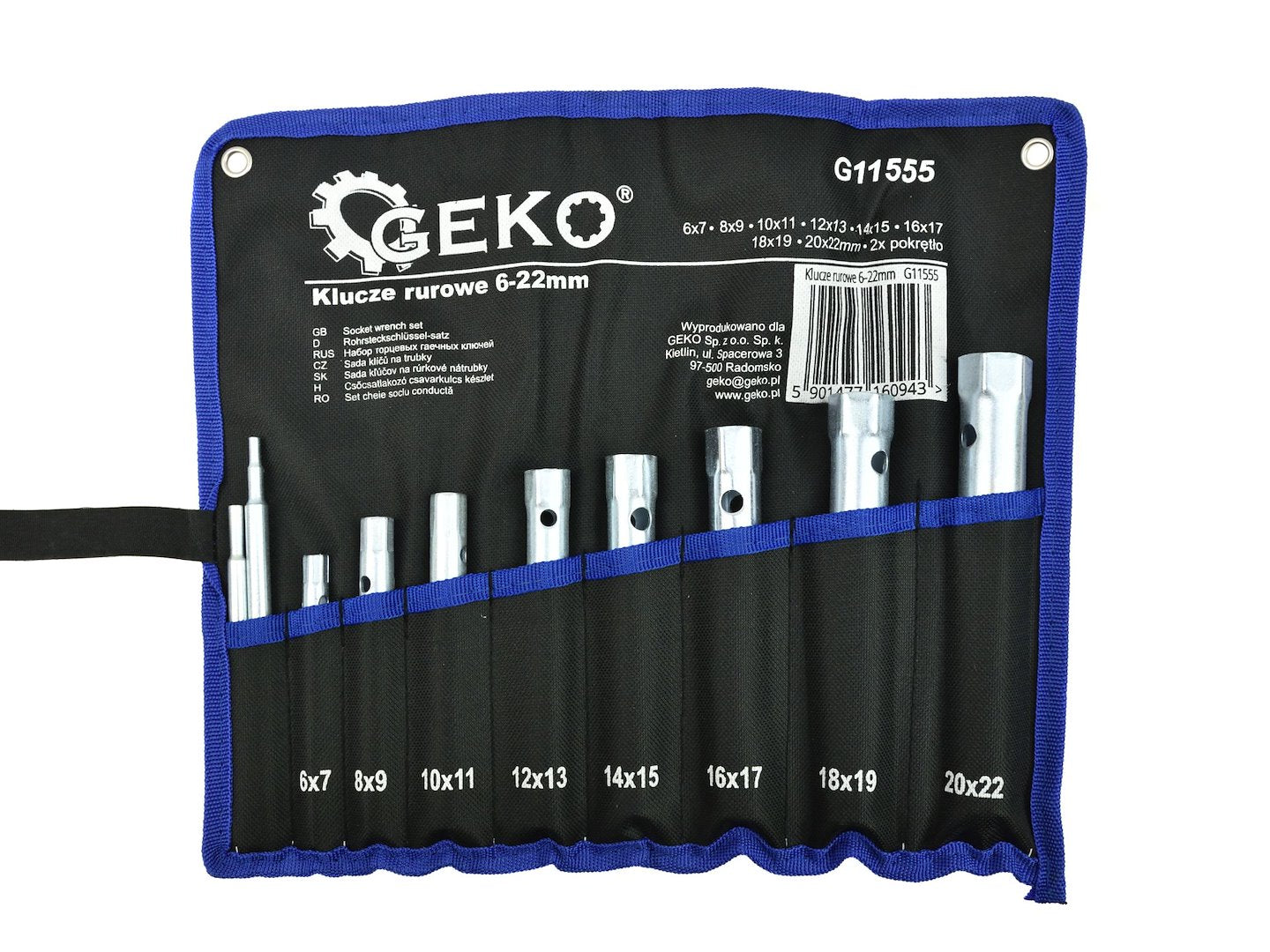 Tubular Box Spanner Set 6-22mm