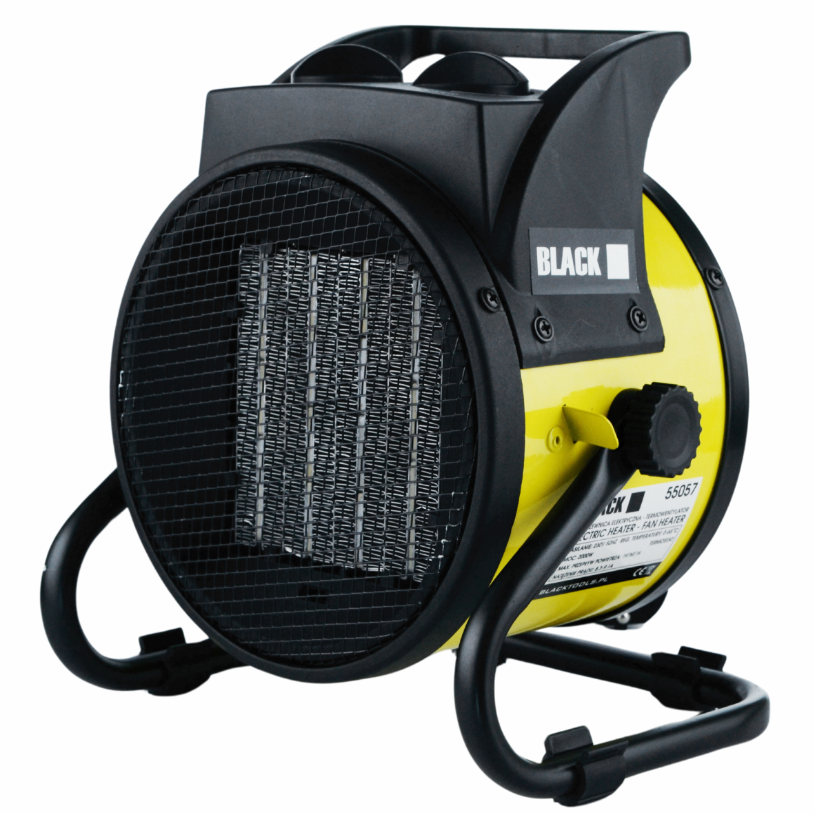 Portable Fan Heater 2000W (2 kW) Black