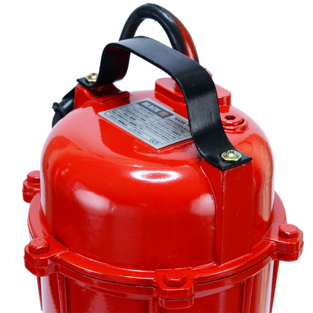 Musta värvi alumiiniumist reoveepump ilma ujukita, Black