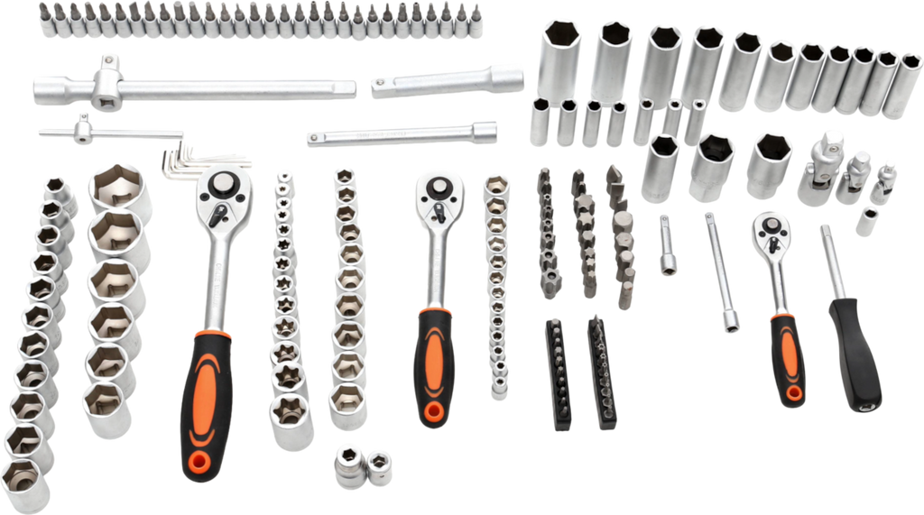 Set of 172 socket wrenches and bits KD308