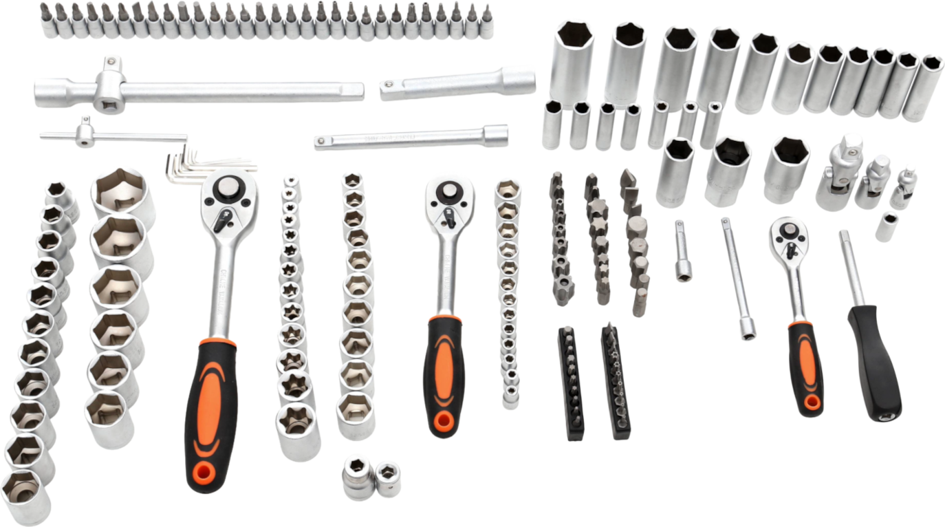 Set of 172 socket wrenches and bits KD308