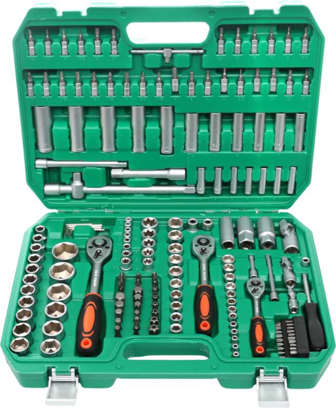 Set of 172 socket wrenches and bits KD308