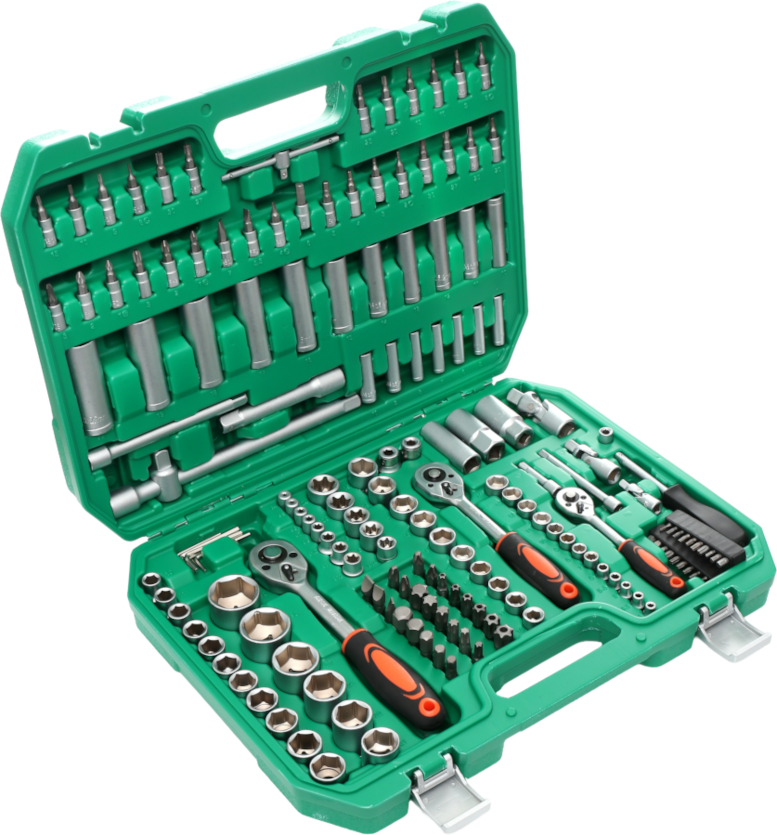 Set of 172 socket wrenches and bits KD308