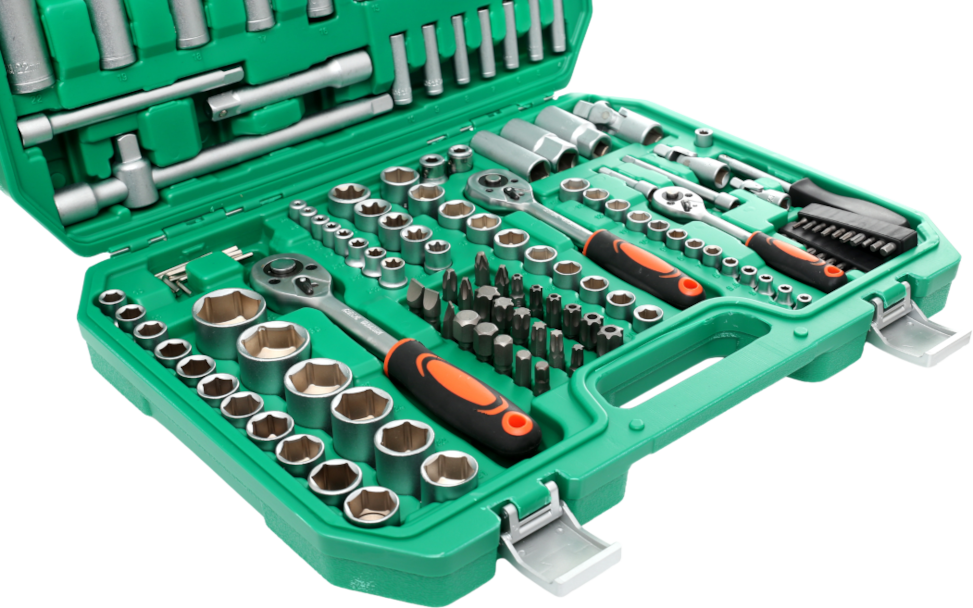 Set of 172 socket wrenches and bits KD308