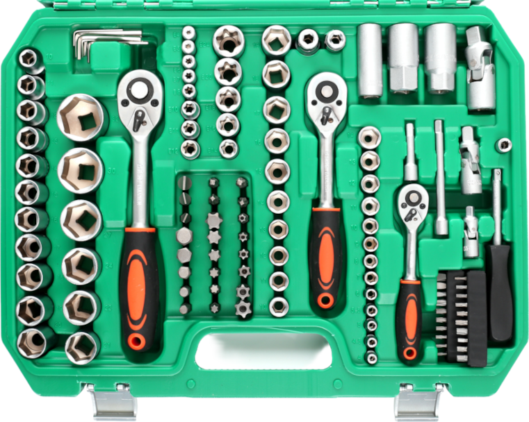 Set of 172 socket wrenches and bits KD308