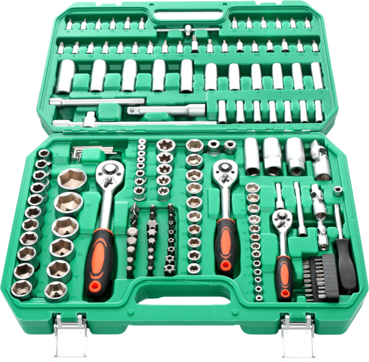 Set of 172 socket wrenches and bits KD308
